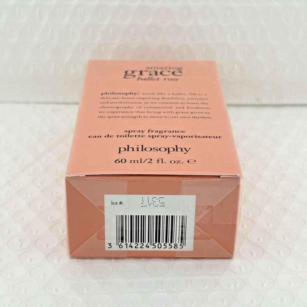 Philosophy Amazing Grace Ballet Rose Eau De Toilette Spray Perfume 2oz/60ml  New - Picture 4 of 4